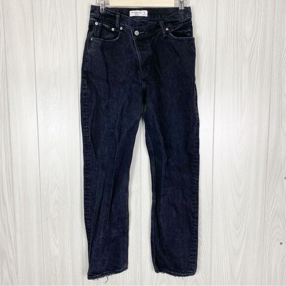 Abercrombie & Fitch | Black The Dad High Rise Jean Size 2 - Picture 1 of 11